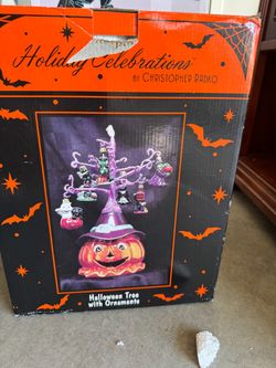 Christopher Radko Halloween Tree with Ornaments