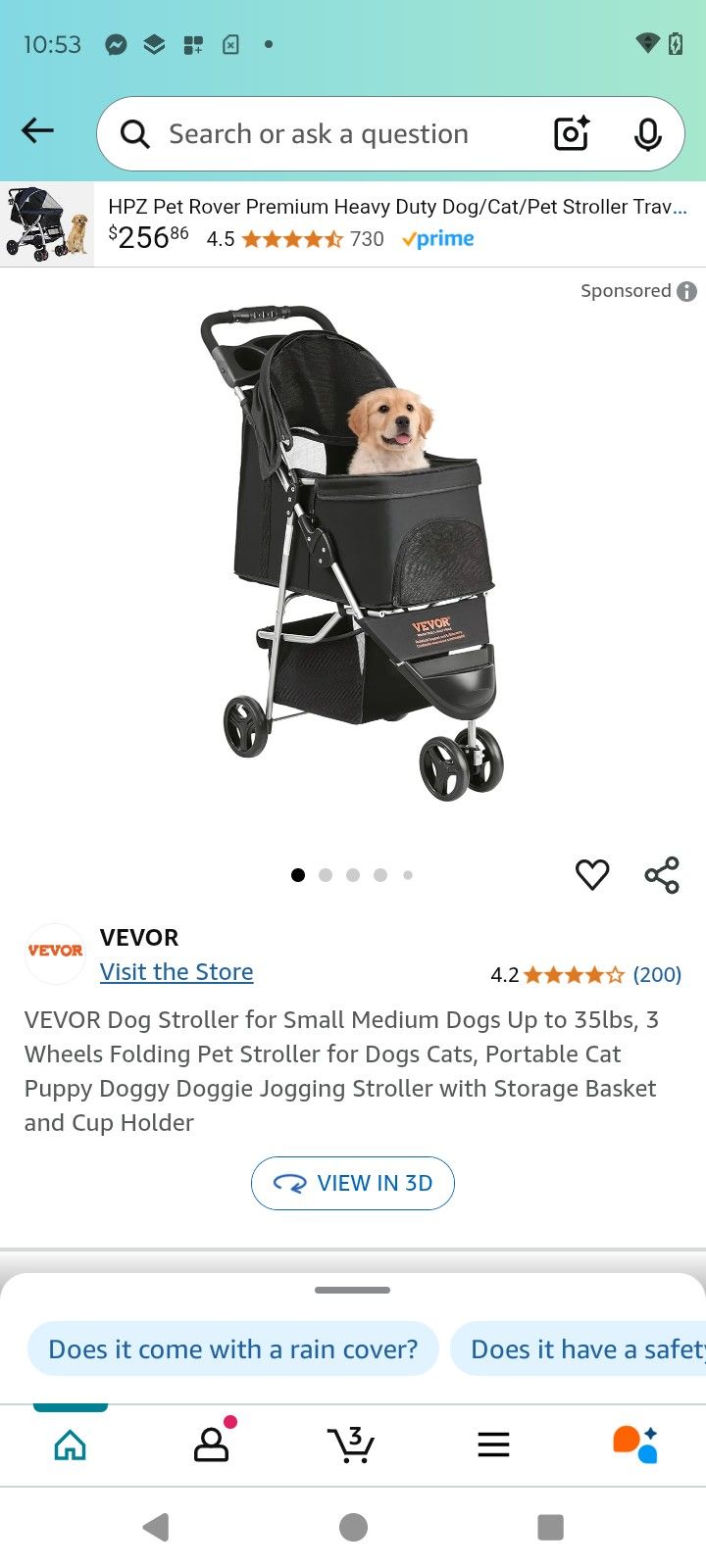 Dog Stroller And Wheel Chair