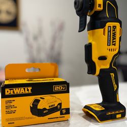 DEWALT 20V MAX XR Brushless Oscillating Multi-Tool + 5Ah Battery (NEW)