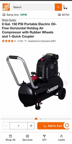 Husky air compressor 150psi