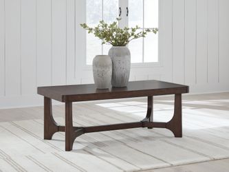 Korestone Dark Brown Rectangular Cocktail Table (Online Special Price)