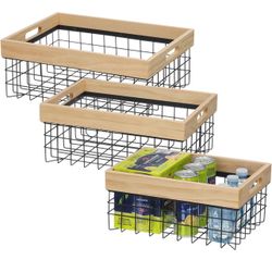 Baskets for Organizing, Storage Organizer, Organizer for Kitchen 