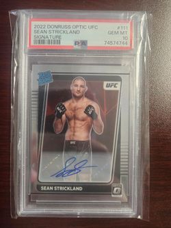 2022 sean strickland ufc psa 10 auto