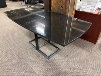 Postmodern boat-shaped tensegrity-style table