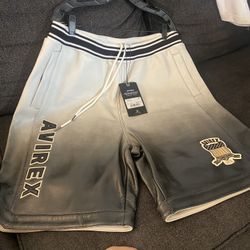 XXL Avirex Genuine Leather Shorts Civilian & Military Tailored 