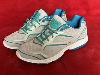 Ryka Devo Plus Women's Gray/Aqua Mesh Athletic Walking Running Shoe Size 11 ‼️ NEW - NO BOX ‼️