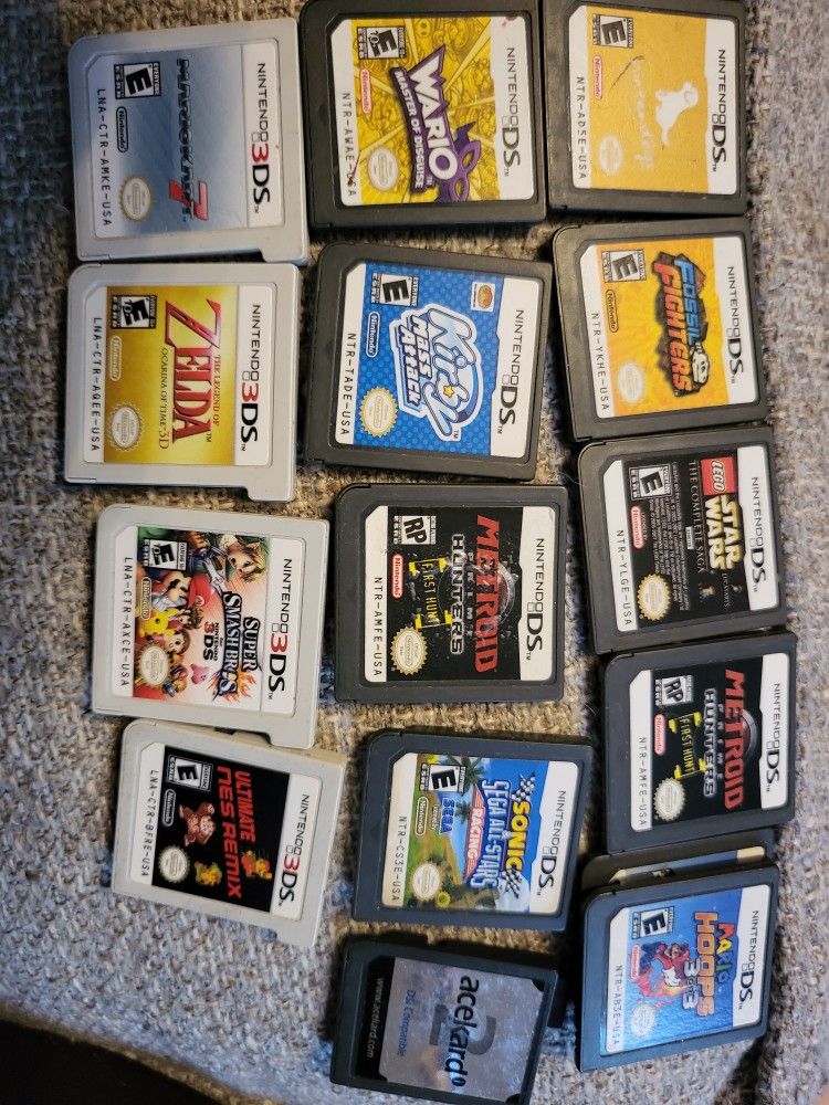Nintendo Ds And 3ds Games All Different Prices Message For Specifics