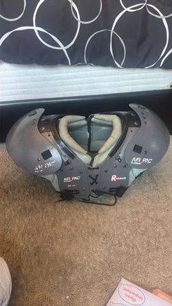 Football shoulder pads.