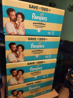 Pampers Swaddlers/$40 each (cada caja)