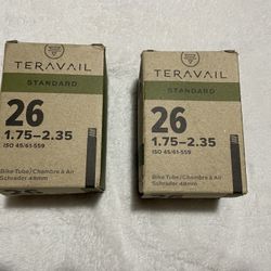 Teravail Bike Tubes 26” 1.75-2.35 ISO 45/61-559