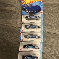 HOT WHEELS ‘95 MAZDA RX-7 LOT OF 5