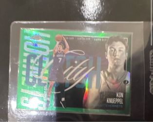 Topps chrome Kon Knueppel Charlotte Hornets clutch city /99