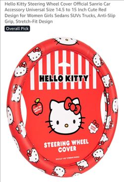 Hello kitty steering wheel cover