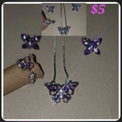 Butterfly Jewelry Set