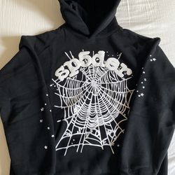 Sp5der OG Web Hoodie 'Black' large