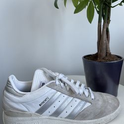 Adidas Busenitz ‘White Silver Metallic’ Skateboarding Shoes GY6900 | Men 9.5