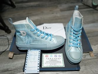 Dior B23 High Top Daniel Arsham Light Blue Men's - 20CDC45 - MADE IN ITALY