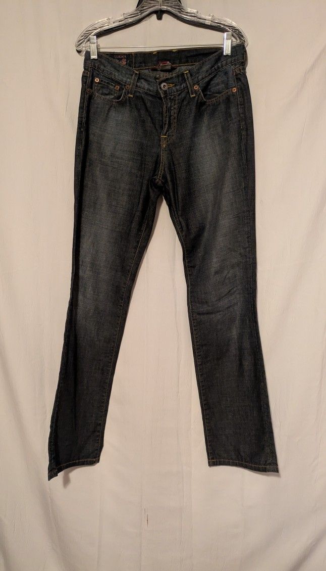 Lucky Brand Woman's Blue Jeans Made In America 6/28 Classic Rider Jeans