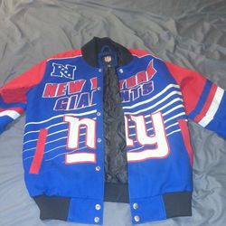 NY Giants Striker Button Up Jacket