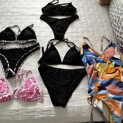 SÚPER CUTE Women’s swimwear bundle with two free cover ups