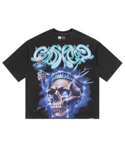 GODSPEED LIBERTY TEARS TEE WASHED BLACK