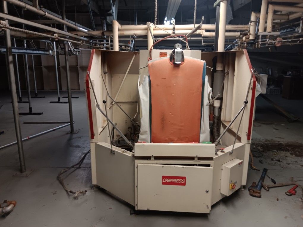 UniPress Compact Rotary Double Buck Shirt Press