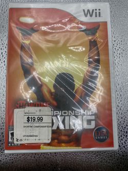 Showtime Championship Boxing  Nintendo Wii, 2007 cib brand new complete unopened