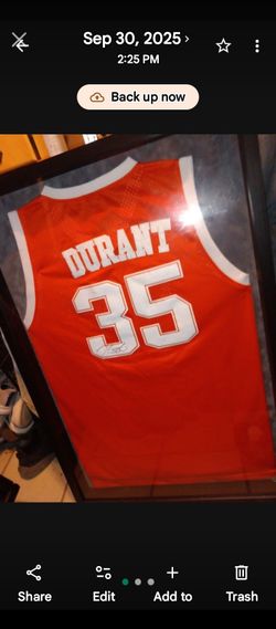 Mr Durant Texas Longhorn Jersey Autograph