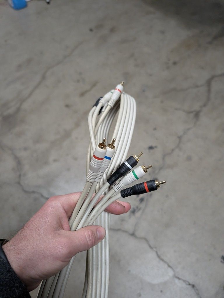 Component video audio cable