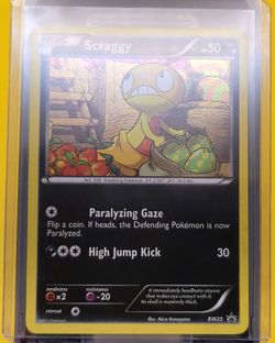 Scraggy BW25 Cosmo Holo Holofoil Black And White Promo Pokemon, VLP/NM