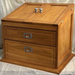 Wood Desk & Vanity Organizer