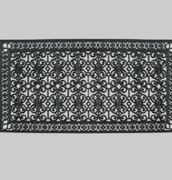New Other A1 Home Collections Natural Rubber 36in. x 72in. Extra Large Black Doormat