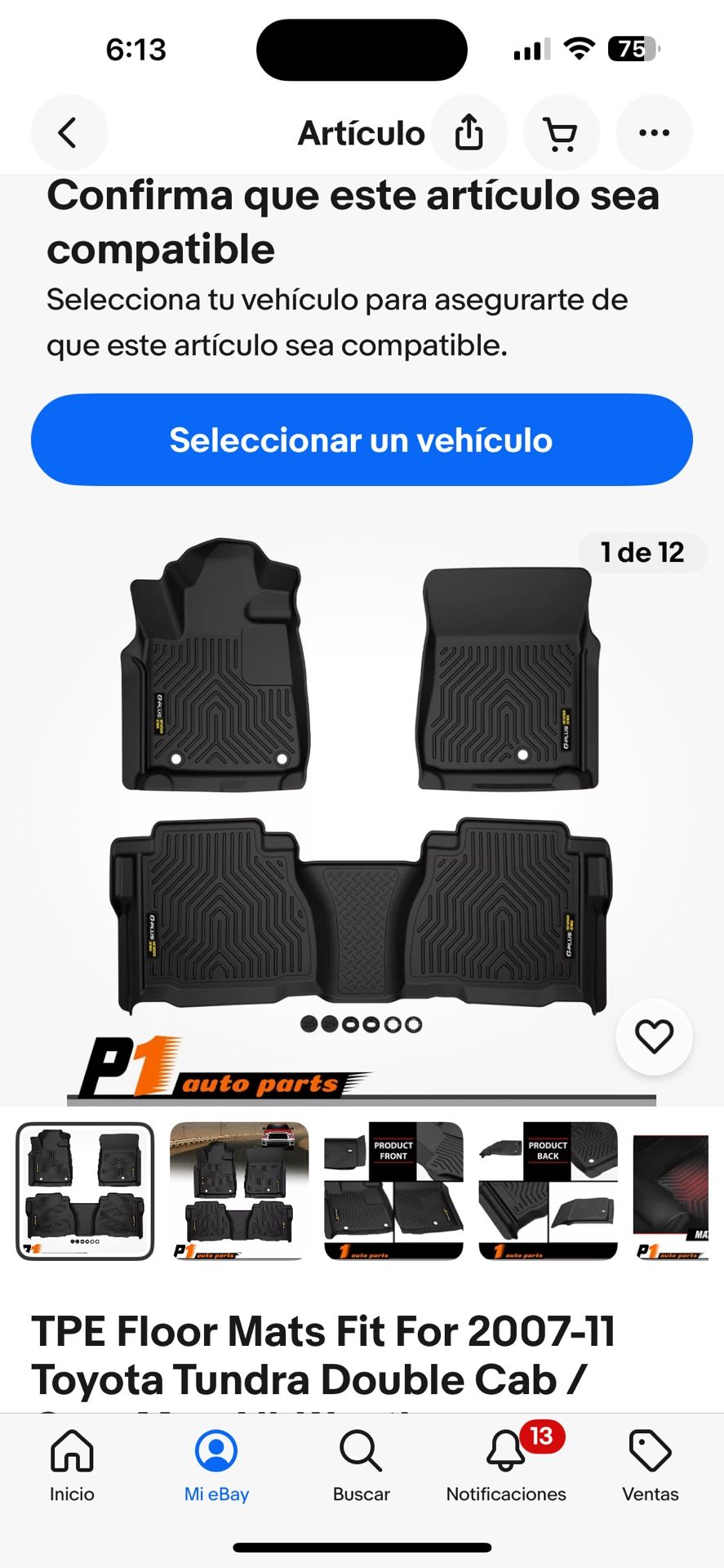 Alfombra Para Autos 
