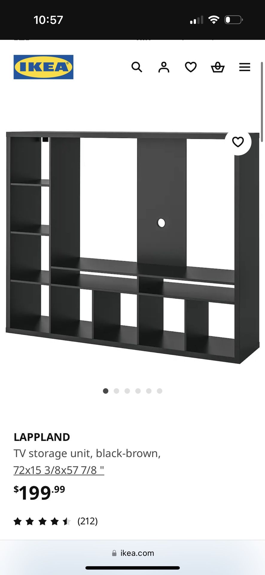 IKEA LAPPLAND TV Storage Unit