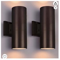 Outdoor Wall Lights Set Of 2 RGB