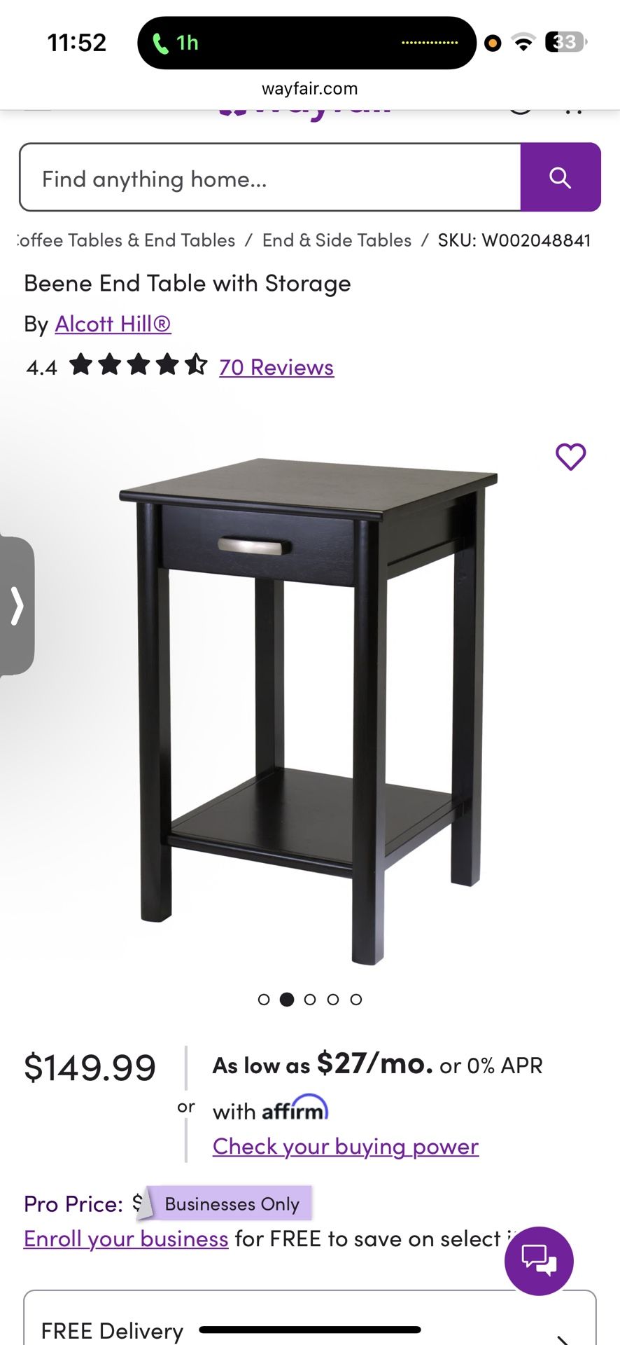 Nightstand Set