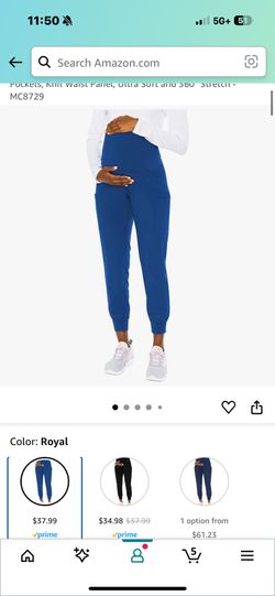 Med Couture Maternity Scrub Pants
