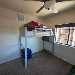 Twin Wooden Loft Bed