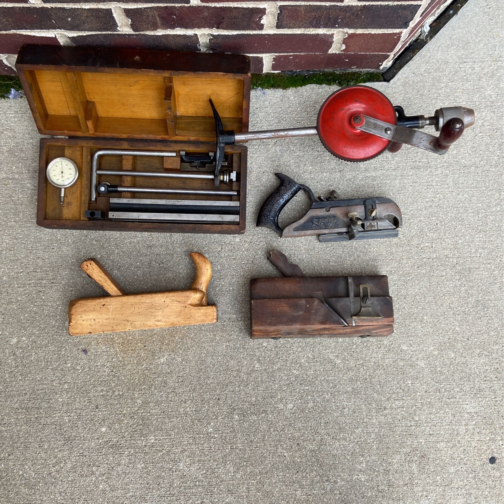 Wood Planes, Hand Drill Dial Indicator