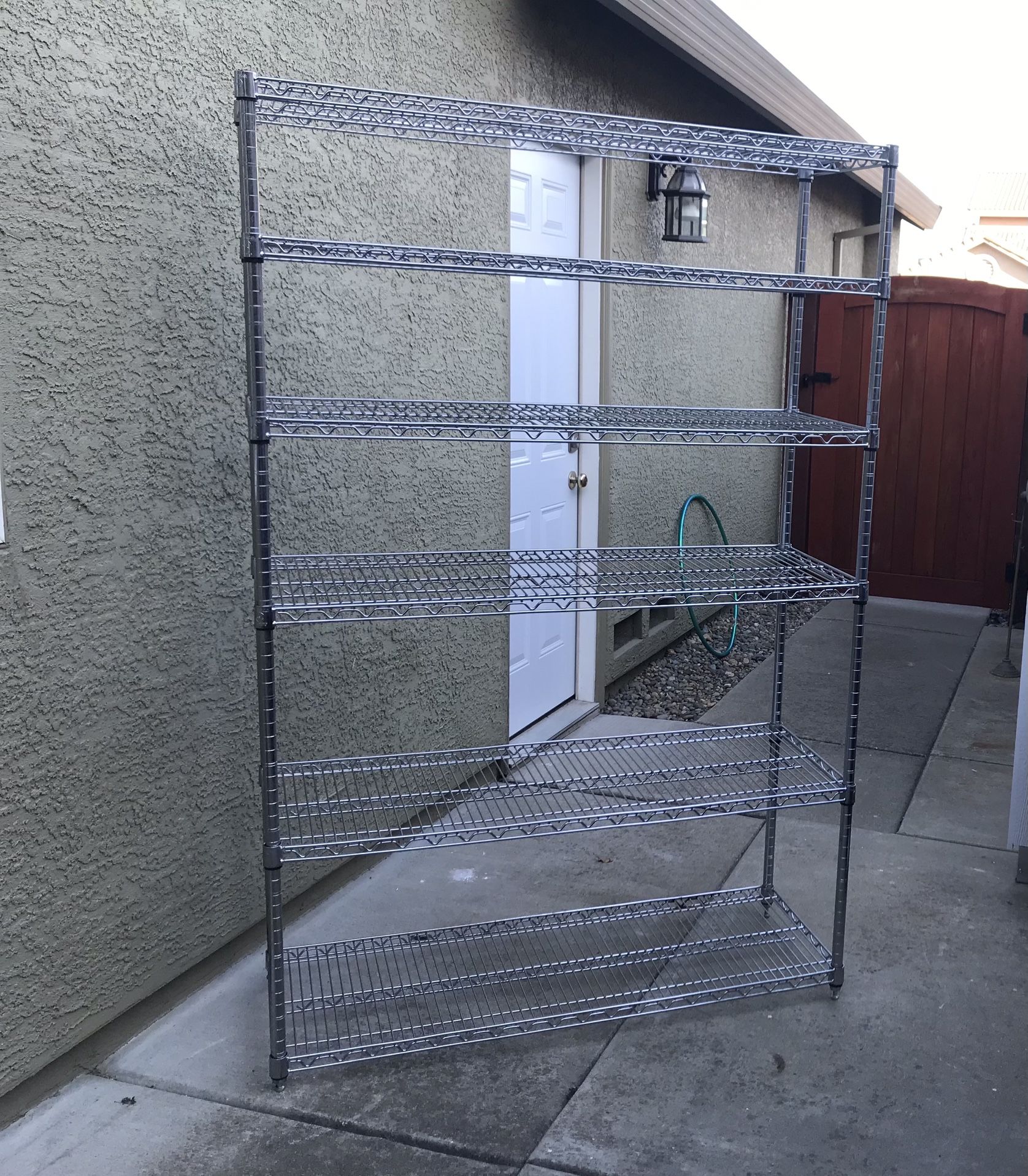 Seville Classics Heavy Duty NSF 6 Tier Steel Wire Storage Rack