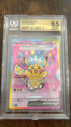 Pokémon Pikachu ex Ascended Heroes Bekette 9.5