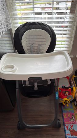Graco high chair black&gray 5 height positions