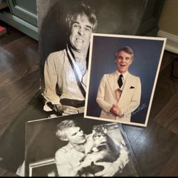 Steve Martin vinyl + signed photo