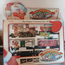 VINTAGE SANTA'S CHRISTMAS EXPRESS TRAIN SET 