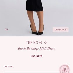 The iconic black bandage dress