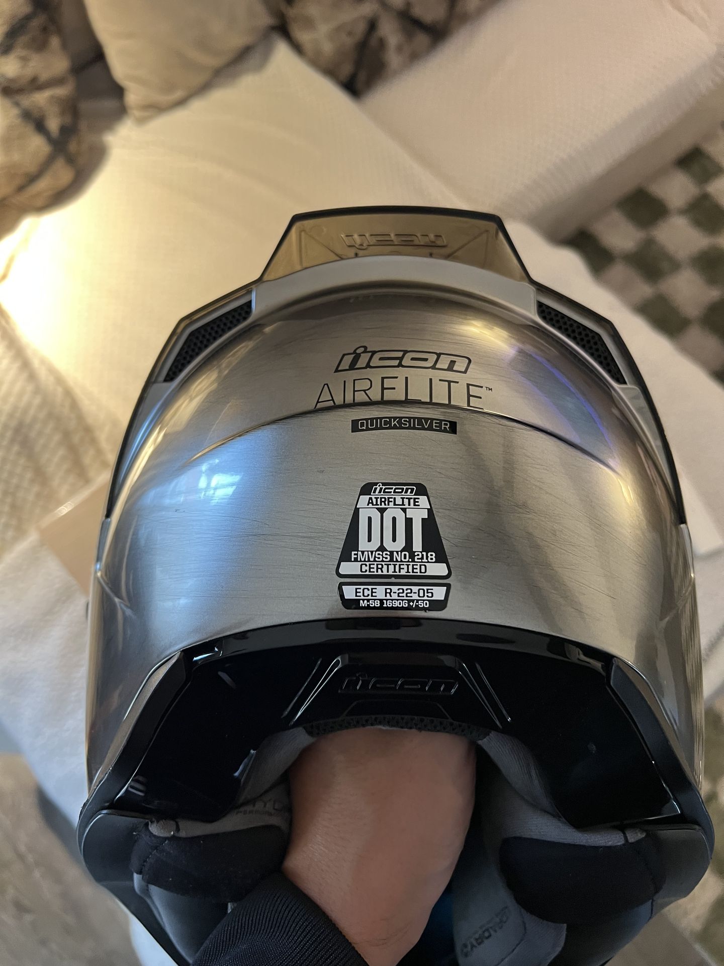 hjc blue gold full face helmet FH11NUS603HV RPHA 72 Phyta MC3H LG 🥶 LSU JUST CHANGED while the smooth ratchet Colour:Lilac adjustable suspension