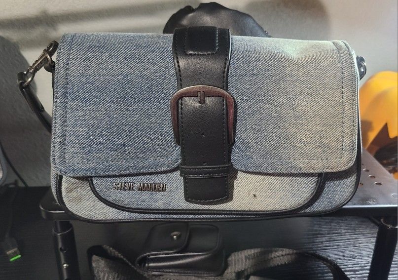 Steve Madden denim crossbody bag