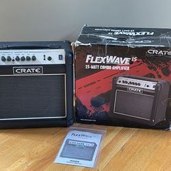 Like New! Crate FlexWave 15watt Combo Amp