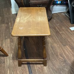Wood End Table