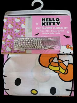 Hello Kitty 13pc Candy Corn Shower Curtain Set